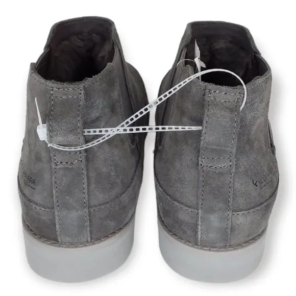 Ugg Koolaburra Easson Ankle Boots Size 10 Gray Suede Faux Fur Lined NWT