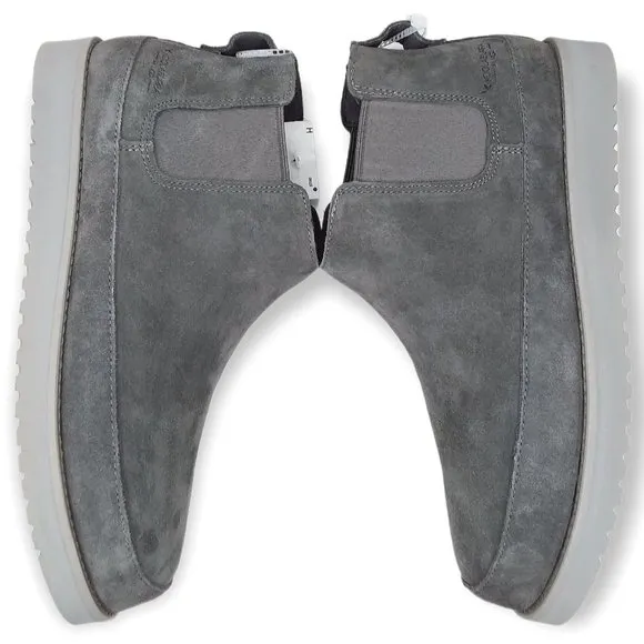 Ugg Koolaburra Easson Ankle Boots Size 10 Gray Suede Faux Fur Lined NWT