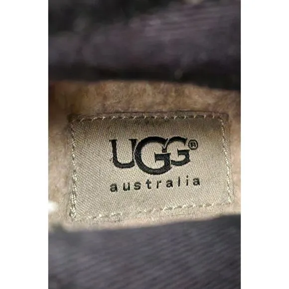 UGG Kyra Shearling Women’s Black Suede Wedge Boots Size 9.5