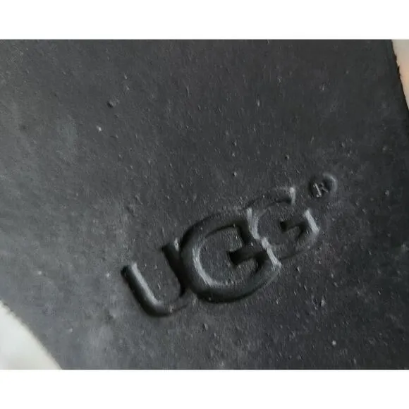 UGG Kyra Shearling Women’s Black Suede Wedge Boots Size 9.5