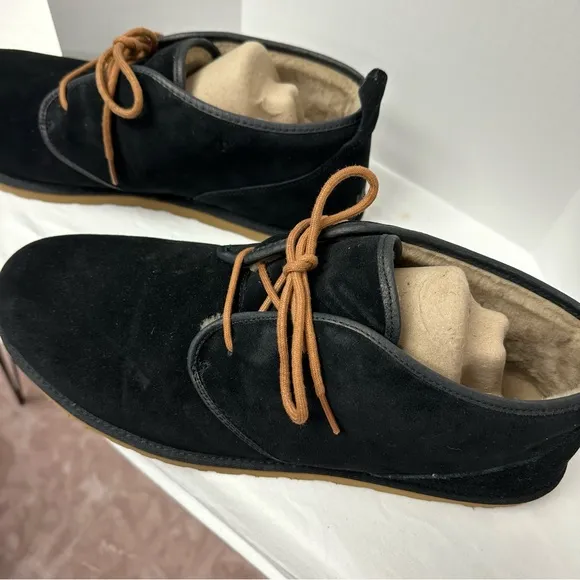 Ugg Men's Chukka Boots Maksim Size 17 Black Suede Moisture Wicking