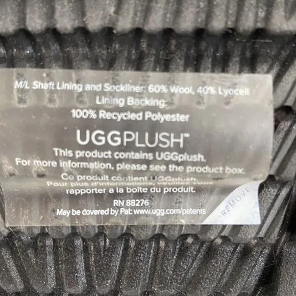 UGG‎ Men's Size 10 MAXXER MINI Black Shearling &amp; 3M Thinsulate Winter Boots NWOB