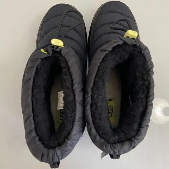 UGG‎ Men's Size 10 MAXXER MINI Black Shearling &amp; 3M Thinsulate Winter Boots NWOB