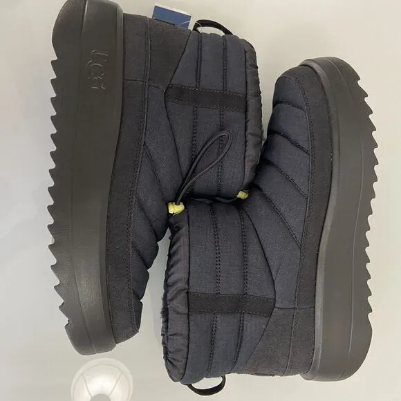 UGG‎ Men's Size 10 MAXXER MINI Black Shearling &amp; 3M Thinsulate Winter Boots NWOB