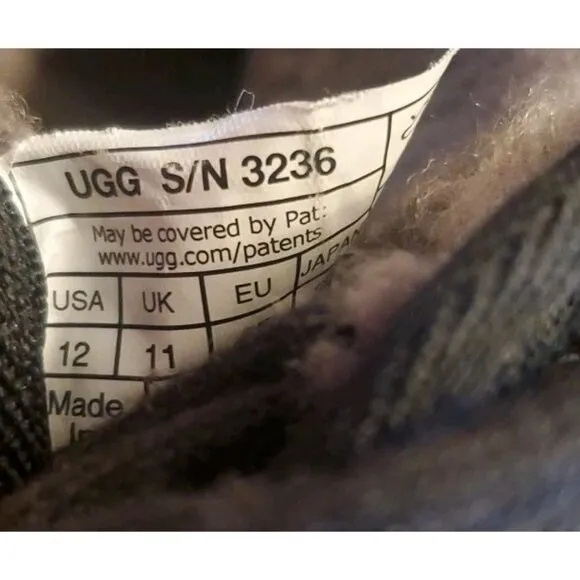 UGG Neumel Chukka Ankle Boots Men’s Size 12 Black
