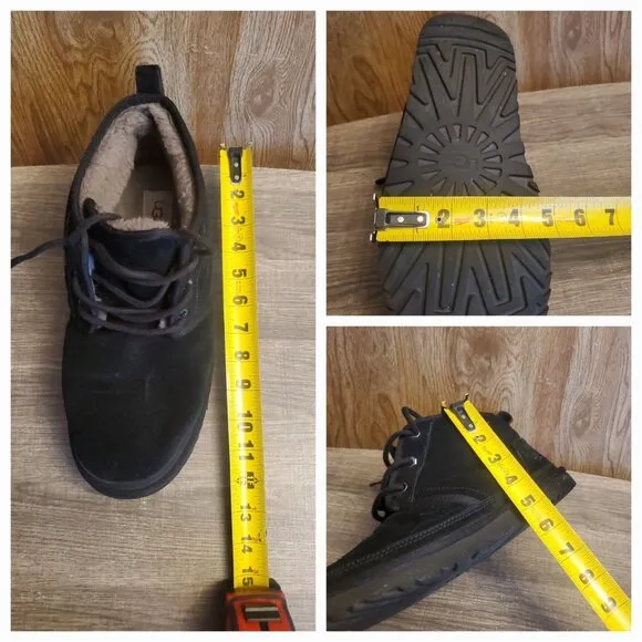 UGG Neumel Chukka Ankle Boots Men’s Size 12 Black