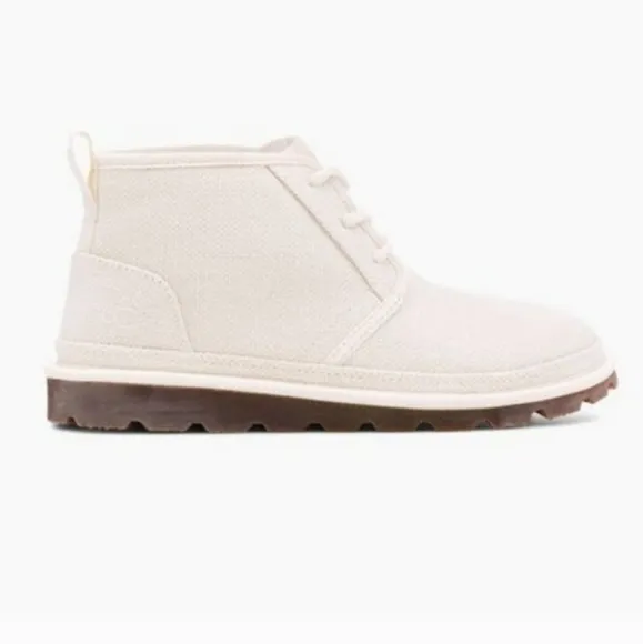 UGG Neumel Natural Women's Canvas Chukka Boots White