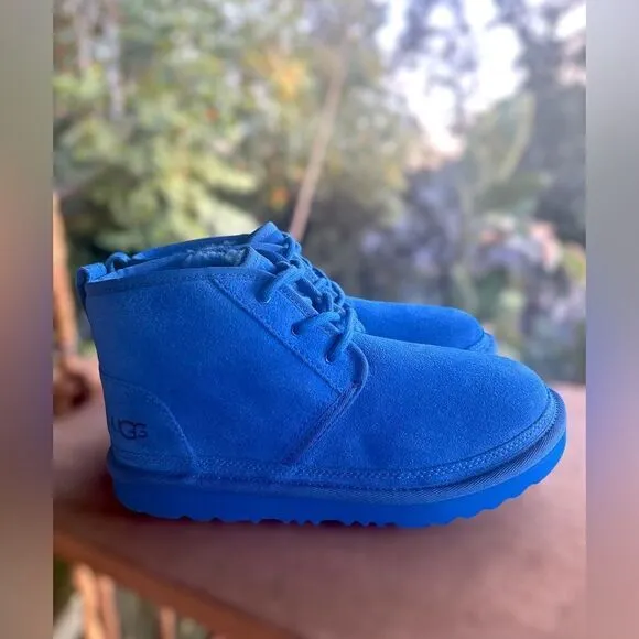 🔥🔥UGG NEUMEL SUEDE SHEARLING LINED CHUKKA ANKLE BOOTS MEN YOUTH 5 WOMEN  7