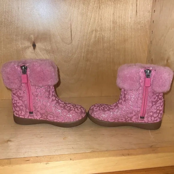 UGG Pink cheetah Fur Boots