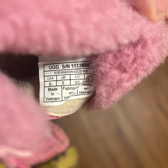 UGG Pink cheetah Fur Boots