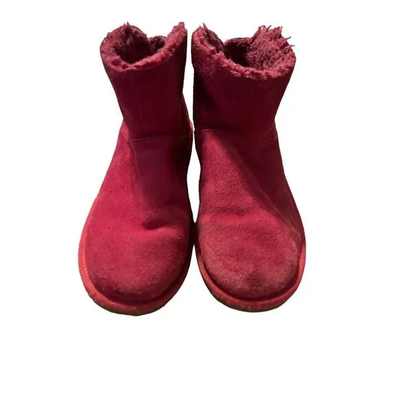 UGG Pink Winter Snow Boots Koolaburra Koola Star Mini Glittery Stars Girl’s SZ 4