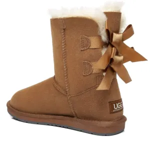 UGG- Premium Double Bow- Chestnut- Size 10