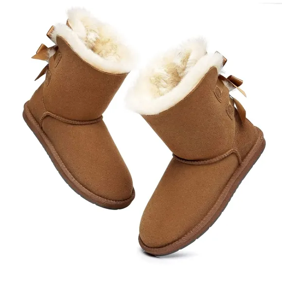 UGG- Premium Double Bow- Chestnut- Size 10