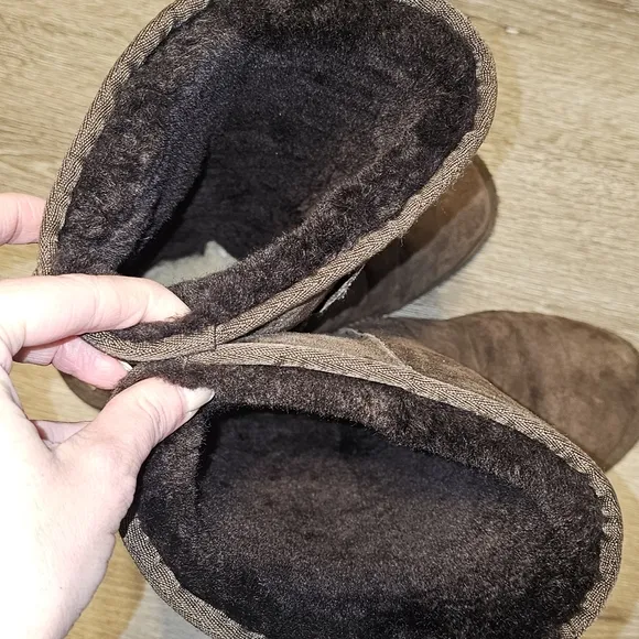 UGG tall classic chocolate brown winter fur boots