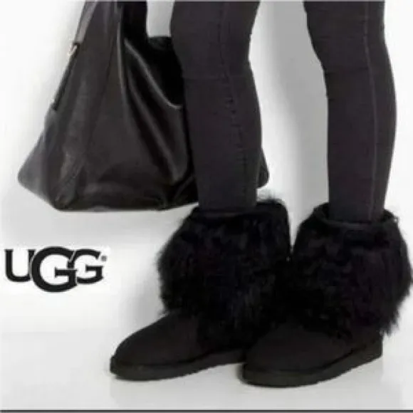 Ugg The Lida Boot Sheepskin/Mongolian Fur Cuff