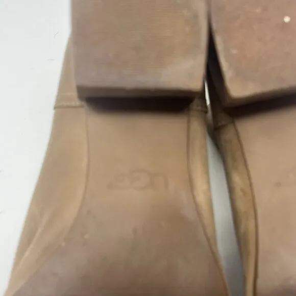UGG women's Bandara ankle boots 9 women taupe beige tan leather