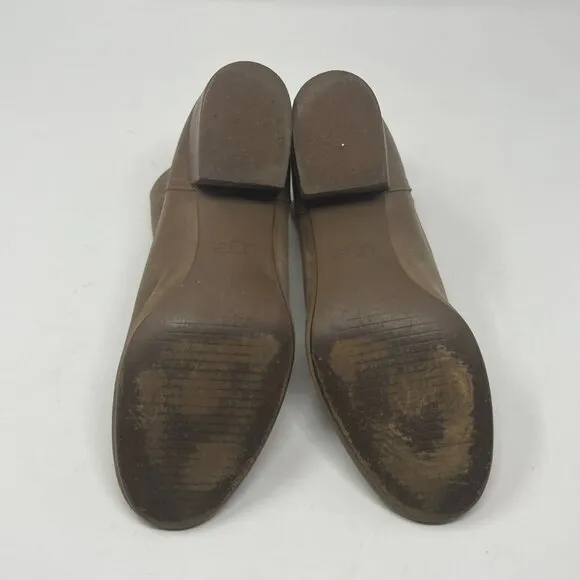 UGG women's Bandara ankle boots 9 women taupe beige tan leather
