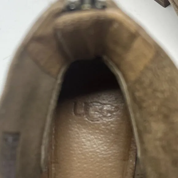 UGG women's Bandara ankle boots 9 women taupe beige tan leather