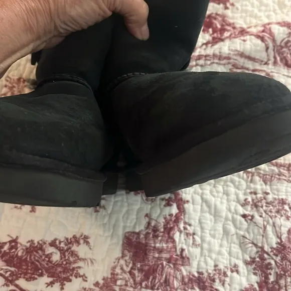 UGG Women's Black Fur-Lined Boots