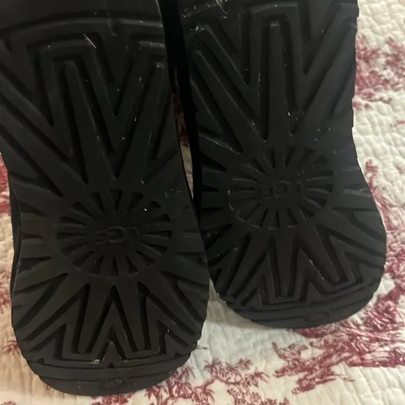 UGG Women's Black Fur-Lined Boots