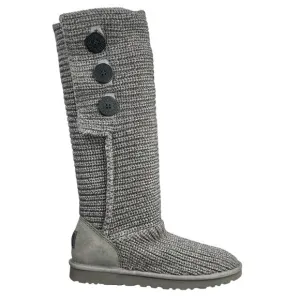 Ugg Women’s Cardy 5819 Grey Knit Pull On Winter Boots Size US 9