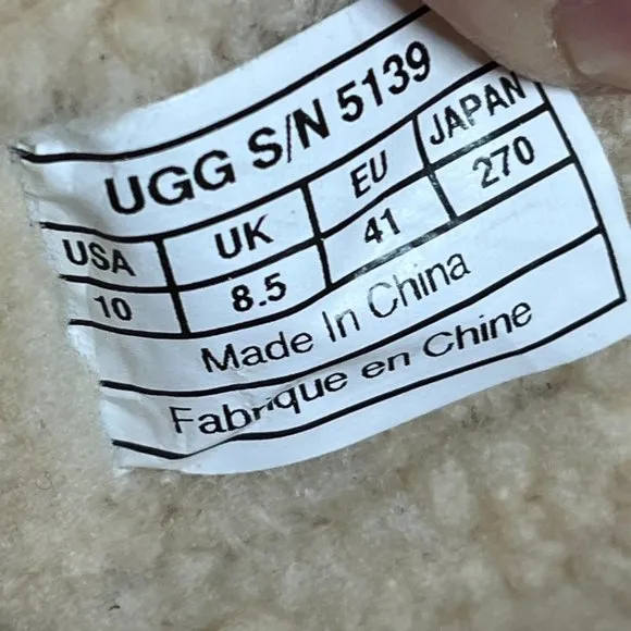 Ugg Women's Swell Tall Black Sheepskin Lined Leather Winter Boots