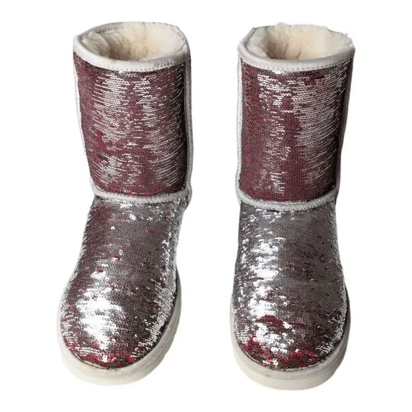 UGG Classic Short Sequin Winter Boot Size 7