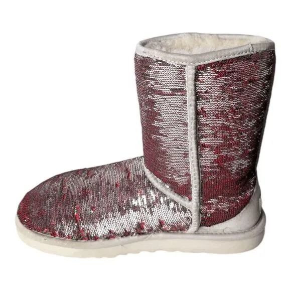 UGG Classic Short Sequin Winter Boot Size 7