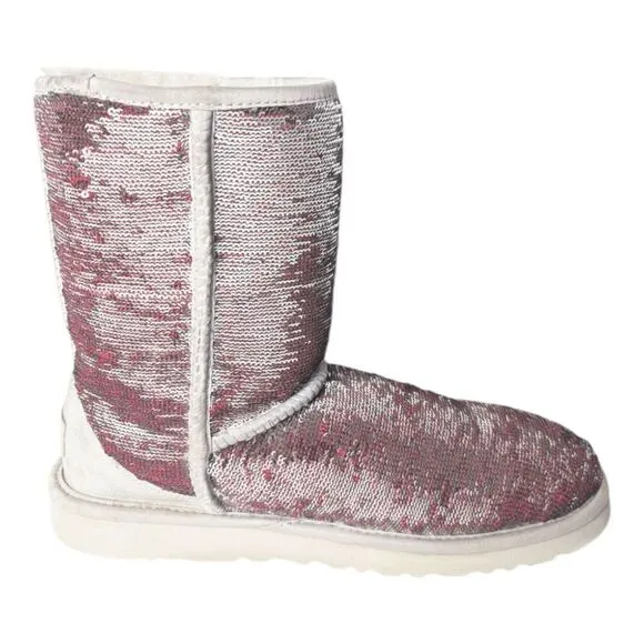 UGG Classic Short Sequin Winter Boot Size 7
