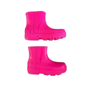 UGG Drizlita Womens Pink Waterproof Rubber Sheepskin Lined Rain Boots Size 7