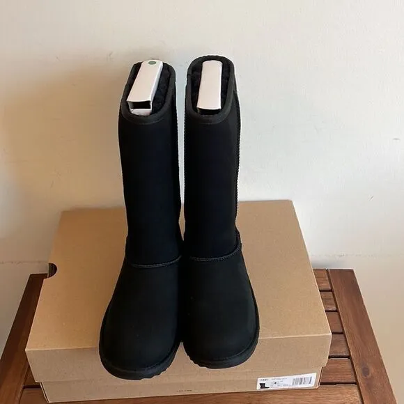 UGG Kids' Classic Tall II Boots Black USA Big Kid Size 4Y/UK 3/EU 36(MSRP$180)
