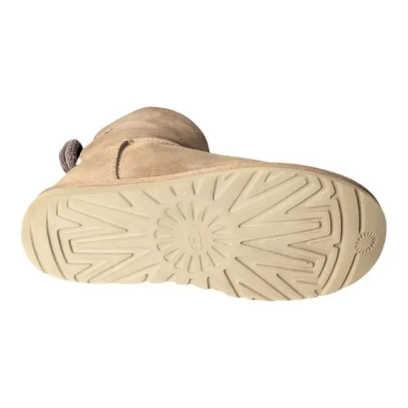 UGG Mini Bailey Bow Corduroy &quot;Chestnut&quot; Winter Boot Size 8