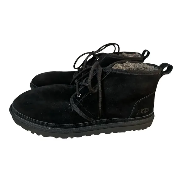 UGGs Neumel Black Suede Men’s Ankle Boots - Size 14