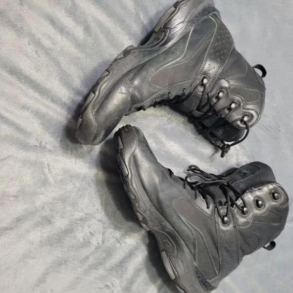 Under Armour Gore-Tex Leather Hiking Boots Men 11 Black High Top Lace Up Protect