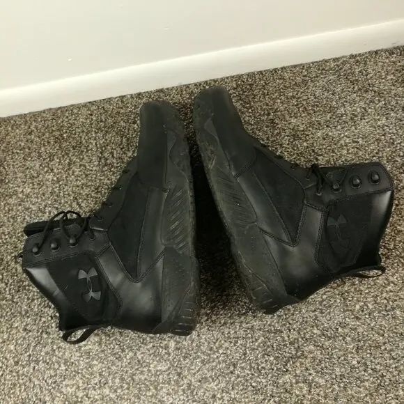 Under Armour UA Stellar TAC Boots Reg 8&quot; Tactical Black 1268951-001 Men Size 14
