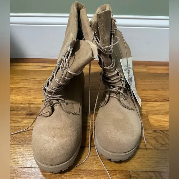 USGI BELLEVILLE GORTEX Intermediate Cold/Wet Tan Combat Boots ICWT Size 13R NWT