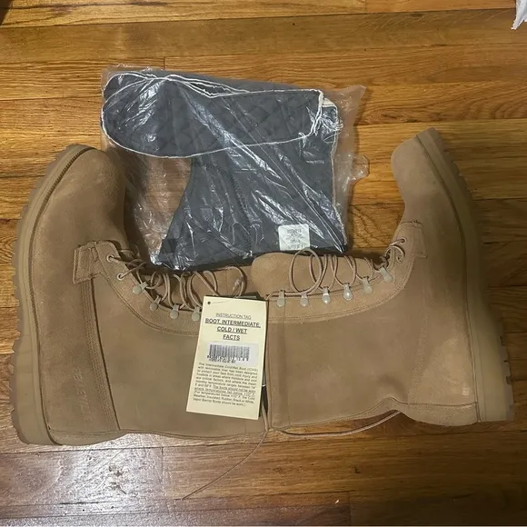 USGI BELLEVILLE GORTEX Intermediate Cold/Wet Tan Combat Boots ICWT Size 13R NWT