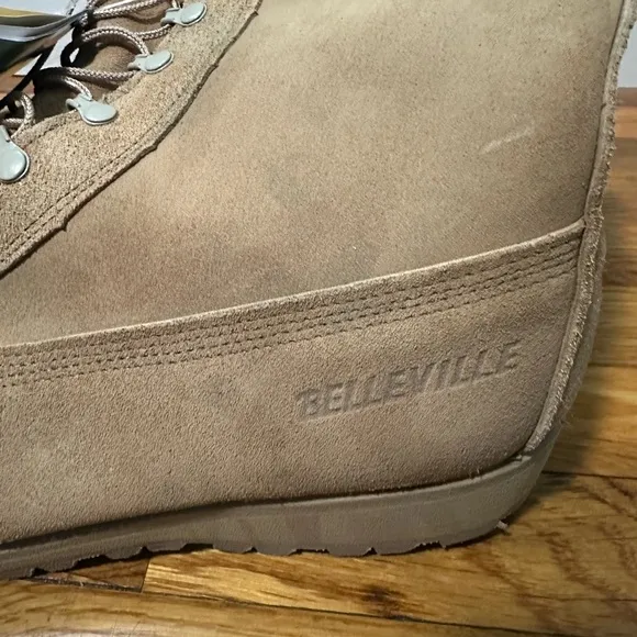 USGI BELLEVILLE GORTEX Intermediate Cold/Wet Tan Combat Boots ICWT Size 13R NWT