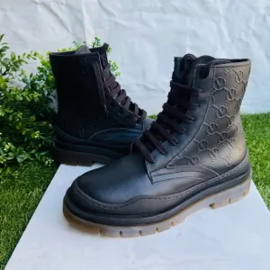 VALENTINO BY MARIO VALENTINO Ivana Lug Sole Combat Boot Women size 7 Brand New