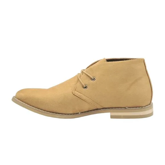 Vance Co Men Ankle Chukka Boots Manson Size US 10M Tan Brown Faux Suede