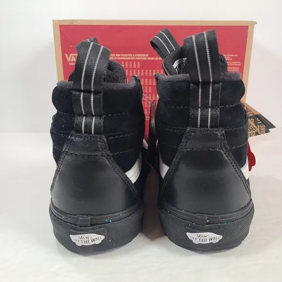 Vans Sk8-Hi MTE-2 Glitter Black Glitter Winter Shoes Women's Size 9