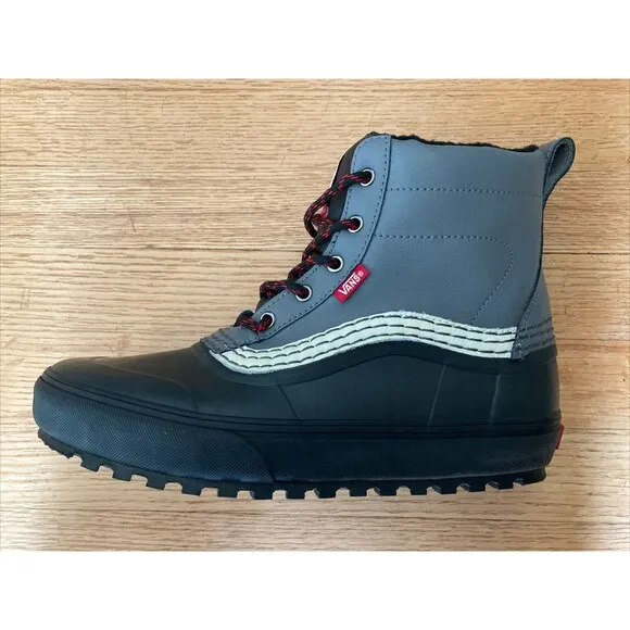 Vans Standard Mid Snow MTE Grey/Black Winter Waterproof Boots Men Size 11 New