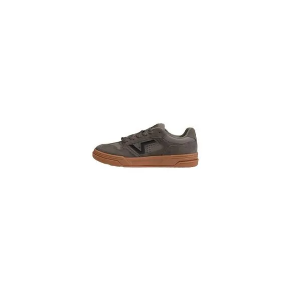 Vans Suede Leather Lace-Up Shoes Men Gray Sneakers