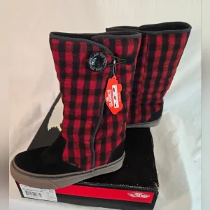 Vans Unisex Boots Phoebe Quilted Plaid Insulated Men’s 5 Women's 6.5 New
