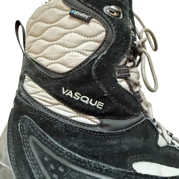 Vasque Pow Pow Ultradry Waterproof Boots Women's Size 10M Winter Hiking Black