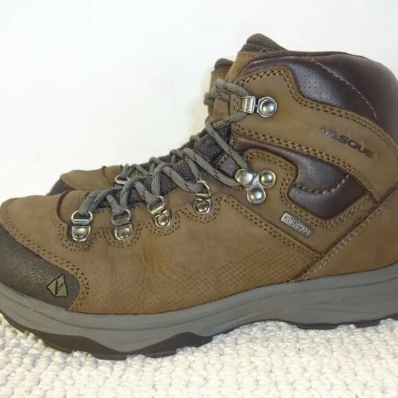 𝅺vasque St Elias Youth Size 6M Brown Leather Waterproof Hiking Boots Shoes 7206