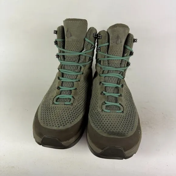 Vasque Torre Hiking Boots Women's 10 Olive Green Suede Lace-Up Ankle Waterproof