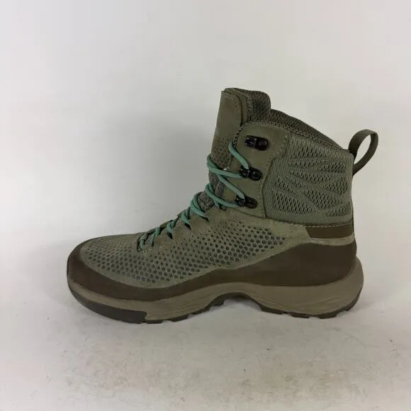 Vasque Torre Hiking Boots Women's 10 Olive Green Suede Lace-Up Ankle Waterproof
