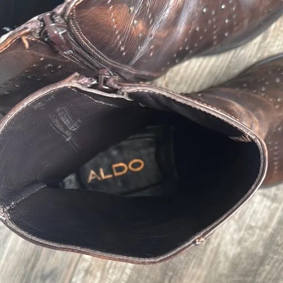 VERO CUOIO MEN ANKLE BOOTS BROWN  LEATHER MADE IN ITALY 🇮🇹 SIZE 45
