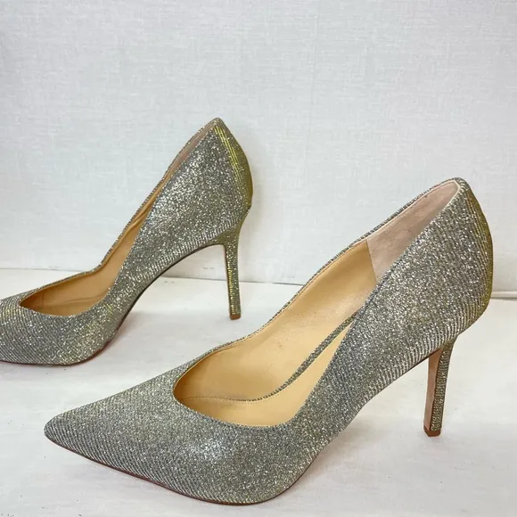 Veronica Beard NEW Nathalia Lurex‎ Metallic Pump Heels Size 10